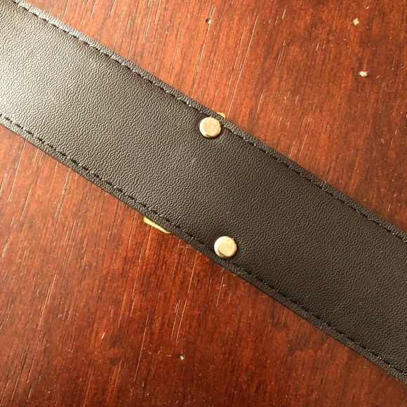 VINTAGE PALOMA PICASSO BLACK LOGO BELT - Picture 7 of 8